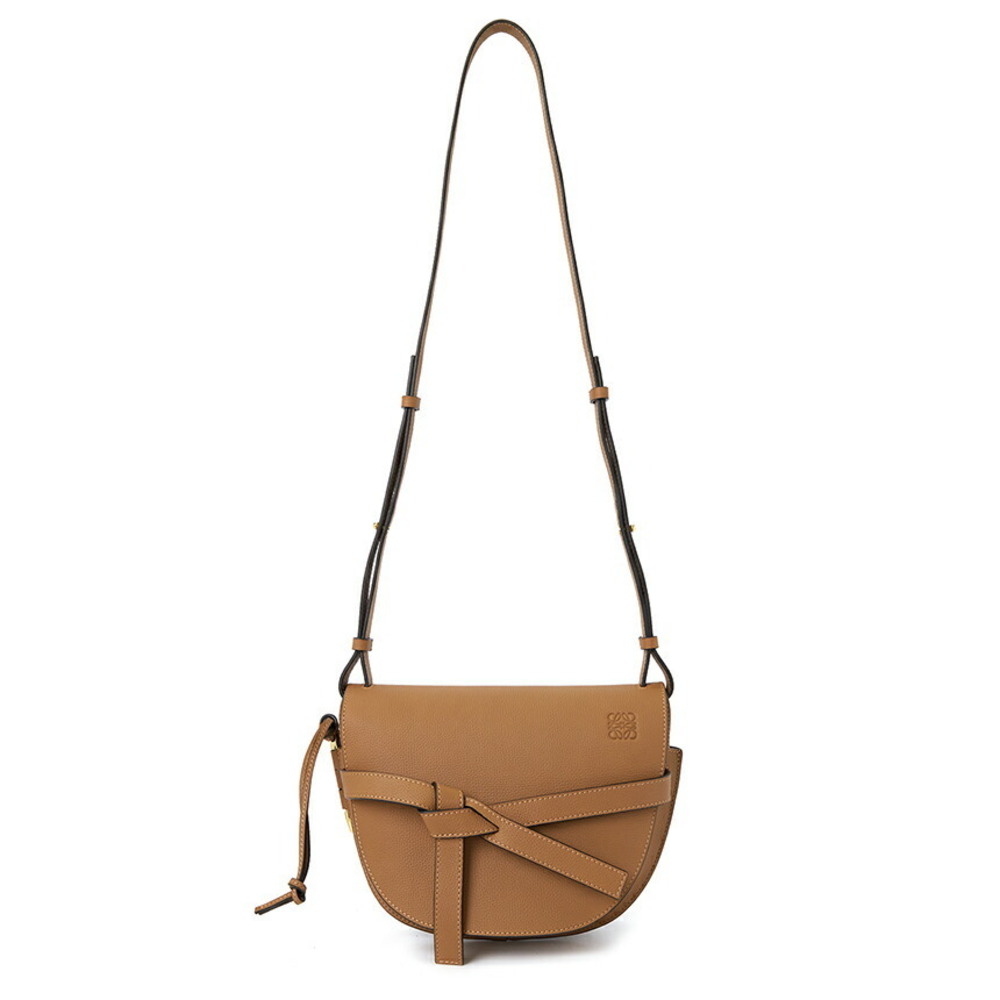 Loewe Gate Bag in tan calfskin leather Brown - Picture 7 of 10